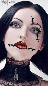 Resultado De Imagem Para Bruxas Doll Doll Makeup Halloween Halloween Makeup Easy Halloween Makeup Scary