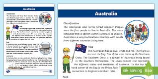 Small sample size and different sample and job scope lead to inconclusive and. Australia Informational Text Samples Primary Resource