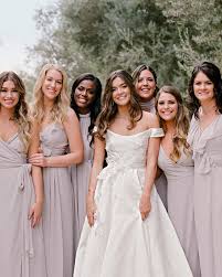 Lovely bridesmaid hairstyles with bun. 12 New Rules For Dressing Your Bridesmaids Martha Stewart