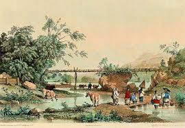 File Auguste Borget S Bamboo Aqueduct Hong Kong Lithographed By E Ciceri 1838 Jpg Bamboo Architecture Art Museum Art