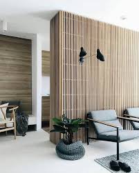 E L E G A N T S O P H I S T I C A T E D We Love Vertical Wood Battens Pic Via Soren Liv Alicean Minimal Apartment House Interior Interior