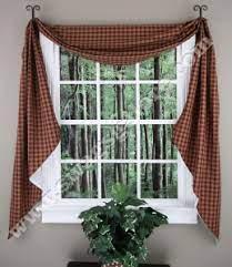 Vortta burlap look swag curtains soft half window rustic natural tan kitchen curtains valance and swags 63 inch length, 2 panels 4.5 out of 5 stars 345 $21.99 $ 21. Park Designs Sturbridge Fishtail Lined Swag Curtains Curtain Product Reviews