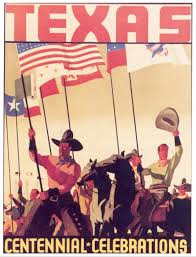 Texas Centennial Exposition 1936 Texas Poster Texas Art Graphic Poster Art