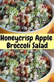 Delicious Healthy Honeycrisp Apple Broccoli Salad Video Vegan Healthyrecipes Salad Salad Recipes Salad Recipes