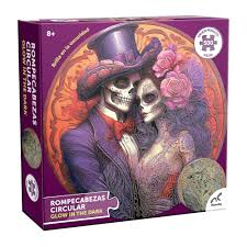Rompecabezas Novelty Adulto Circular Barnizado Glow In The Dark Catrina 500  Piezas | Bodega Aurrera en línea