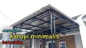 Kanopi baja ringan vs besi hollow. Cara Membuat Kanopi Dari Besi Hollow Kanopi Minimalis Besi Hollow Youtube