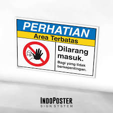 Dilarang masuk no entry is a free transparent png image. Jual Stiker Label Safety Sign Rambu K3 Ansi Area Terbatas Dilarang Masuk S Kab Bandung Indoposter Tokopedia