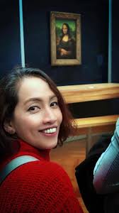 I just felt very humbled- to be able to travel thousands of kilometres to  see such a famous painting". Mona Lisa Paris France 23