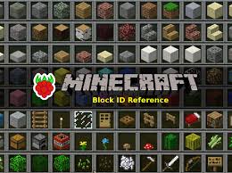 Raspberry Pi Minecraft Block Id Number Reference Raspberry