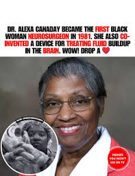 Dr. Alexa I. Canady broke barriers as the first African American female…