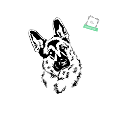German Shepherd 2 Sheepdog Friend Police Dog Animal Cute Etsy German Shepherd Tattoo German Shepherd Puppy Drawing