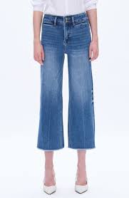 Wide Leg Capri Jeans for Women