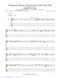 Pokemon Theme Guitar Pro Tab By Misc Cartoons Musicnoteslib Com Pokemon Theme Pokemon Pokemon Song Already dead (omae wa mou) by lil boom and deadman (original song: