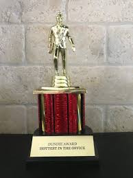 Hottest In The Office Dundie Award Trophy The Office Tv Show Michael Scott Dunder Mifflin Paper Company Gift Idea Fan Awards Gifts Office Birthday Award Ideas