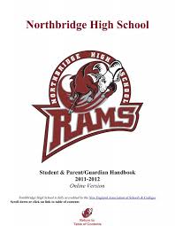 Northbridge High School Student & Parent/Guardian Handbook