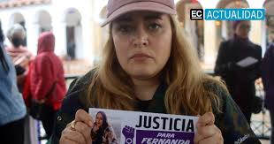 Familiares de María Fernanda López hacen un plantón en Cuenca por su muerte 