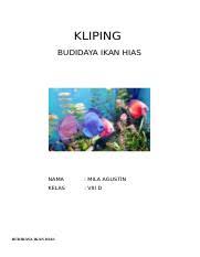 Mar 04, 2021 · ayo berkreasi. Kliping Ikan Hias Kliping Budidaya Ikan Hias Nama Mila Agustin Kelas Viii D Budidaya Ikan Hias Budi Daya Ikan Adalah Salah Satu Bentuk Budi Daya Course Hero