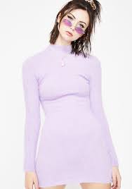 Fuzzy Long Sleeve Mini Dress Dolls Kill