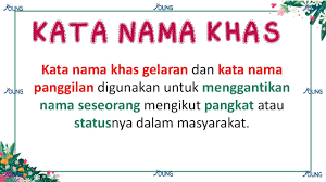 Eduwebtv bahasa melayu kata ganti nama am dan kata nama khas. Young Malaysian Bahasa Melayu Tahun 4 Kata Nama Am Kata Nama Khas Facebook