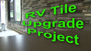 We did a peel and stick flooring for the backsplash of the rockwood. Rv 101 Easy Peel Stick Rv Tile Upgrade Youtube