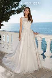 Style 88091 Beaded Chantilly Lace A Line Dress Justin Alexander Wedding Dresses Wedding Gown Gallery Justin Alexander Wedding Dress