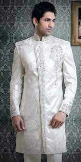 White Indian Wedding Groom Sherwani Wedding Dress Men Indian Groom Wear Best Wedding Suits