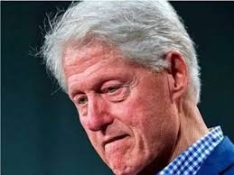 Bill Clinton with tears in their eyes make the sad announcement