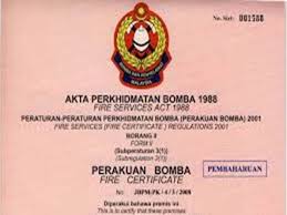 Semua pindaan hingga februari, 1995 (akta 341)fire services act 1988 and regulations: Hanya Sebuah Hospital Kerajaan Ada Sijil Bomba Di Johor