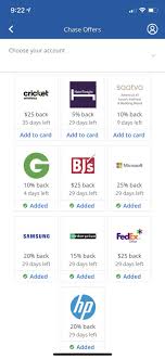 Why do we need this? Chase Offers For Ink Business Cards On Mobile App Intelligent Offers