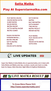 Gambling In India Is Called Matka Or Satta Matka And We Provide Consultation Give Tips For Matka Satta Matka Gambling Game Kalyan Gambling Gambling Quotes