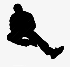 Silhouette of young with speech bubbles. Silhouette Man Sitting Png Image Transparent Png Free Download On Seekpng