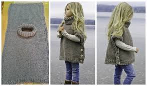 Free beginner knitting patterns for a variety of hand knit women's sweaters, pull overs and knit sweat shirts. Diy Poncho Style Knit Pullover Sweater Outfit Pattern