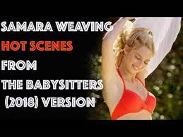 Samara Weaving Hot Scenes from The Babysitter - YouTube