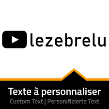 Elle succède ainsi à edouard baer. Sticker Autocollant Youtube Nom De La Chaine A Personnaliser Personnalisation Autocollant Compte Youtube