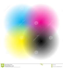 Color Wheel Color Chart With Blended Faded Circles For