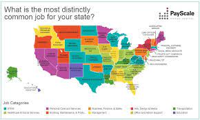Most Common Jobs In The United States Payscale Job Data Visualization Different Careers