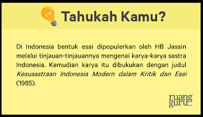 Maybe you would like to learn more about one of these? Mengenal Sejarah Esai Dan Tipe Tipe Esai