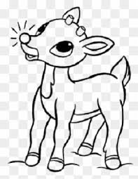 Rudolph, to the shock of his parents, is born with a red nose which glows when. Cute Rudolph Reindeer Santa Christmas Coloring For Coloring Pages Rudolph The Red Nosed Reindeer Free Transparent Png Clipart Images Download