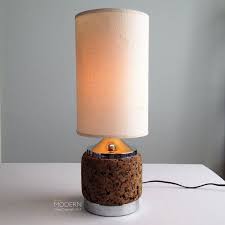 Vintage Mid Century Cork And Chrome Table Desk Lamp Etsy Lamp Chrome Desk Lamp