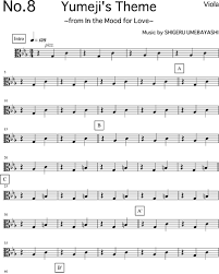 13233 scores found for viola In The Mood For Love Yumeji S Theme Viola Sheet Music By Shigeru Umebayashi Nkoda