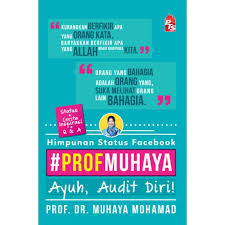 2) latih diri tidak minta diri dihargai, dihormati di buat istimewa. Prof Muhaya Ayuh Audit Self Shopee Singapore