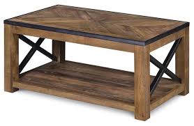 The magnussen t1124 darien wood lift top coffee table provides a tremendous amount of space, making picking up for unexpected company a matter of moments. Magnussen Penderton Wood Small Rectangular Coffee Table In Sienna Industrial Coffee Tables By Homesquare Houzz