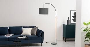 Kyle Overreach Floor Lamp Grey Stehlampen Wohnzimmer Bogenlampe Stehlampe Grau