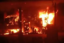 Major fire accident in Tangutur