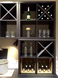 Il est préconisé de choisir un buffet froid avec portes pour ne pas laisser votre vaisselle apparente et à la merci de la poussière. Kallax With Nornas Wine Inserts At Kallax Area In Ikea Amsterdam Black Brown Combined With Gray In A Rustic Atmosphere Janinejacobs Kallax Ikea Bar Ikea