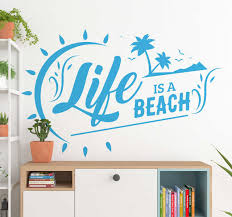 Artistic path seashell picture canvas wall art: Seaside Wall Stickers Tenstickers