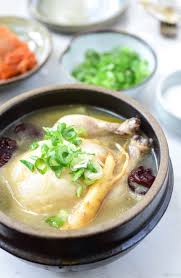 It's regarded in korea as a soup with 'medicinal' properties. Samgyetang Ginseng Chicken Soup Korean Bapsang