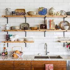 17 Inspiring Kitchens With Well Styled Open Shelving Open Kitchen Shelves Kitchen Shelves Open Shelving