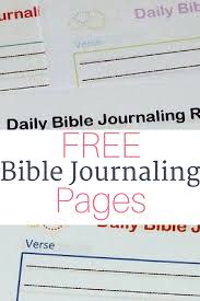 Free Bible Journaling Printables The Littlest Way