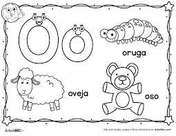 Letra O Para Colorear